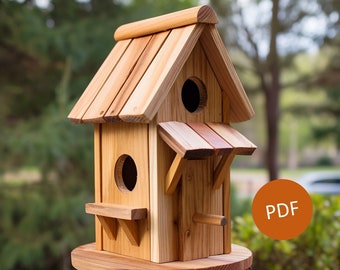 De Vink - DIY-vogelhuispakket: creëer het droomhuis van je gevederde vrienden! Vogelhuisje PDF-bouwplannen DIY Home Project Vogelhuisje