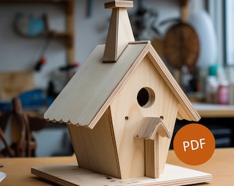 La Rondine - Kit casetta per uccelli fai da te: crea la casa dei sogni dei tuoi amici pennuti! Birdhouse PDF Costruisci piani Progetto casa fai da te Scatola per uccelli