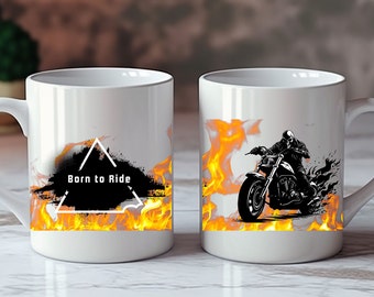 Motorcycle mug, Born to ride, Motorcycle gifts, Motorcycle Gift for Men and Women, Motorcycle lovers, Gift for bikers, Bike Lovers, fathers