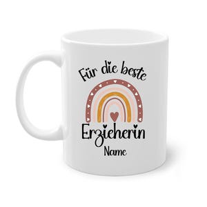 Personalisierbare Beste Erzieherin Tasse, Dankeschön, Tagesmutter, kindergarten abschied, geschenk abschied, erzieherin, kollegin Geschenk bild 4