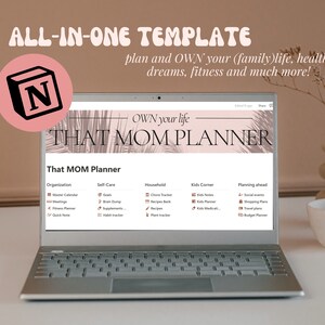 Notion Life Planner | Notion Template | Notion Planner | Digital Planner | Notion Dashboard | That Mom Planner | Editable Notion