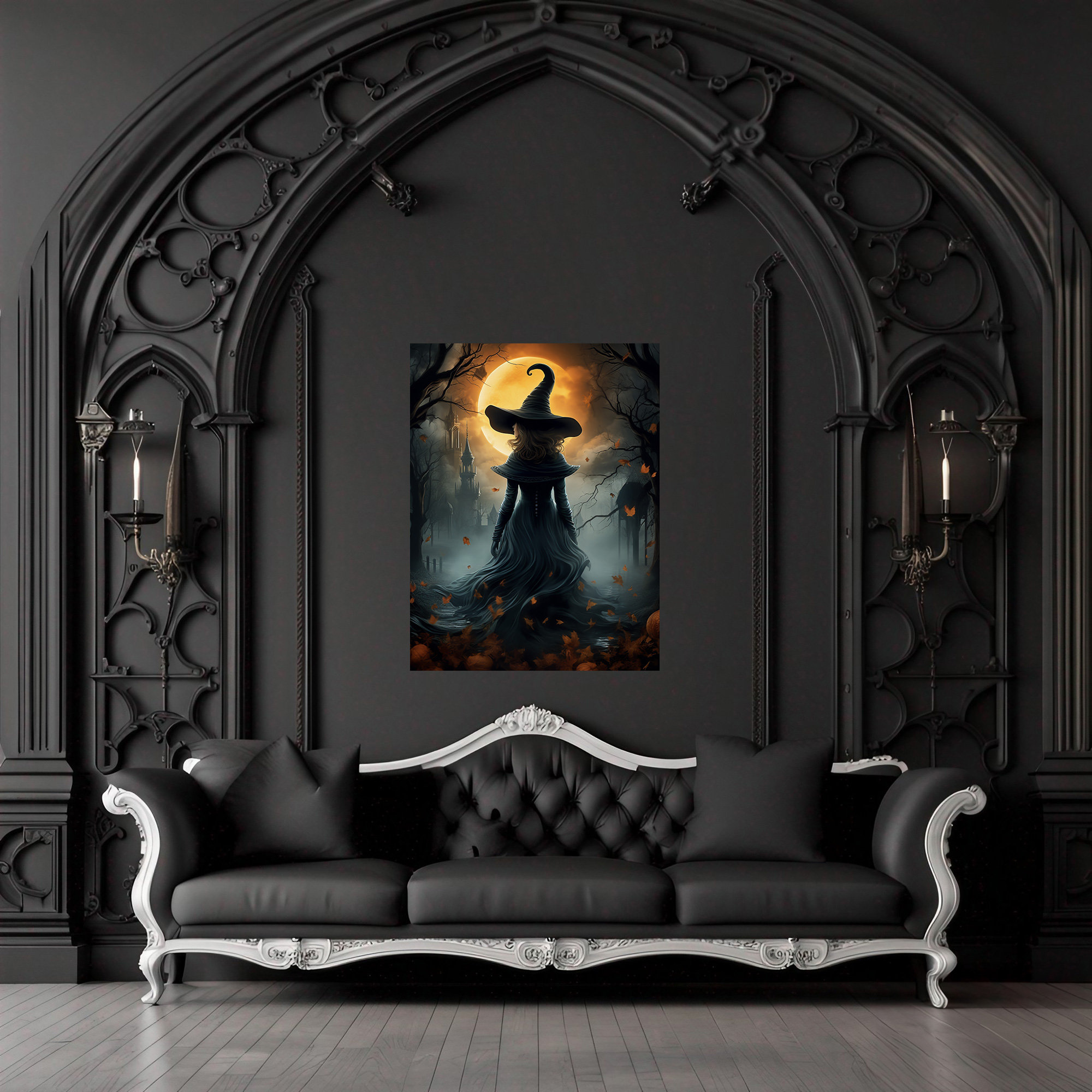  Fchen art Ghost on Couch Wall Art Halloween Decor Gothic Art  Dark Academia Haunting Ghost Vintage Picture Gothic Wall Art Vintage Witch  Occult Print Poster Witchy Decor Academia Witchy Wall Decor