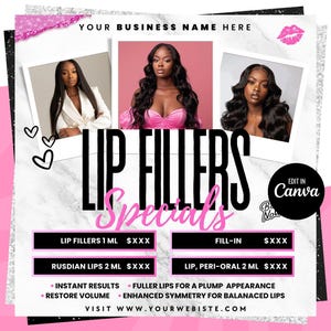Hyaluron Pen Flyer, Lip Filler Specials Flyer, Dermal Filler Flyer, Botox Fillers Flyer, Hyaluron Pen Training Flyer, Beauty Book Now Flyer