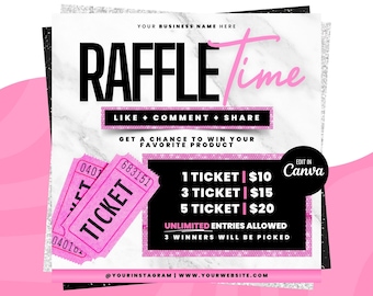 Raffle Giveaway Flyer, Raffle Flyer, DIY Giveaway Flyer, Raffle Ticket Flyer, Contest Flyer, Beauty Flyer, Hair Lashes Braids Boutique Flyer