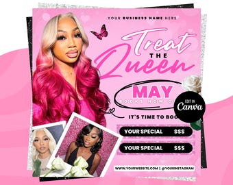May Booking Flyer, Mothers Day Booking Flyer, May Hair, May Books Open, May Appointment Flyer, May Book Now, May Lashes Nail Braid Wig Flyer