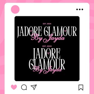 Logotypdesign, logotypmall, gör-det-själv-skönhetslogotyp, hårlogotyp, franslogotyp, MUA-sminklogotyp, nagellogotyp, flätlogotyp, logotypdesign anpassad för företag bild 3