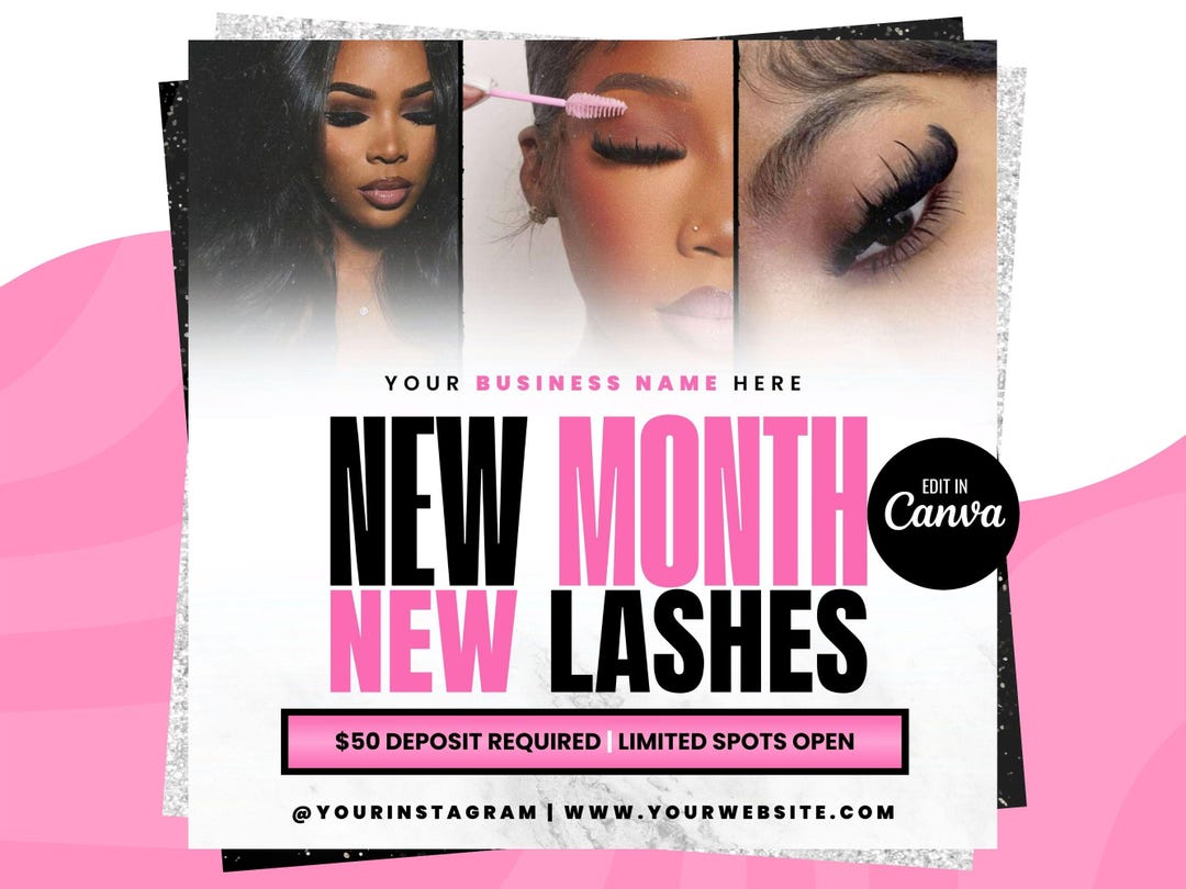 Lash Booking Flyer, Lash Tech Flyer, Lash Deal Flyer, Lash Special ...