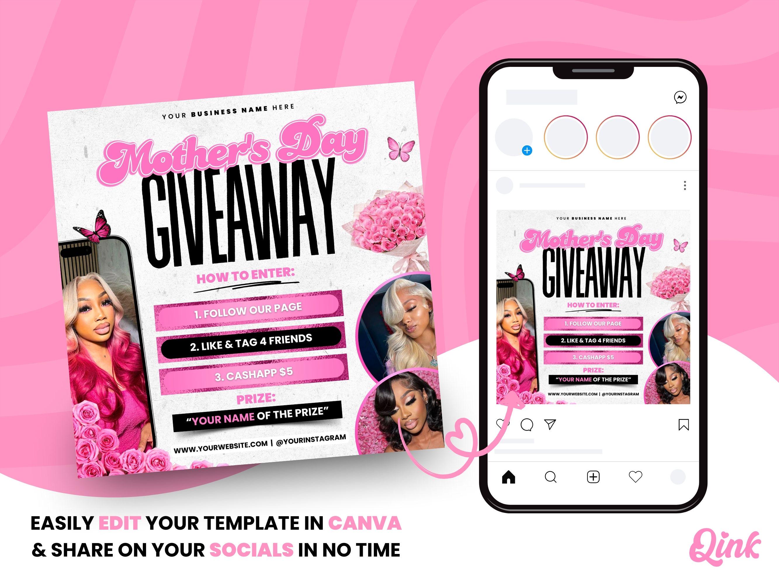 May Raffle May Raffle Giveaway Flyer, Mothers Day Raffle Giveaway Flyer, May ...
