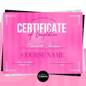 Certificate of Completion Template, Lash Training Certificate, MUA Beauty Certificate, Nails Certificate, Hair Braids Certificate Template