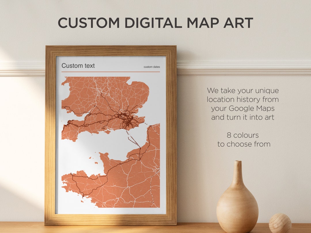 Custom Art Map Print - Etsy