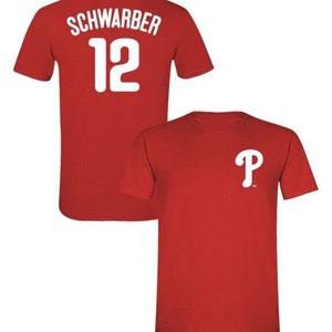 Kyle Schwarber #12 Philadelphia Phillies Throwback Light Blue Stitched  Jersey.