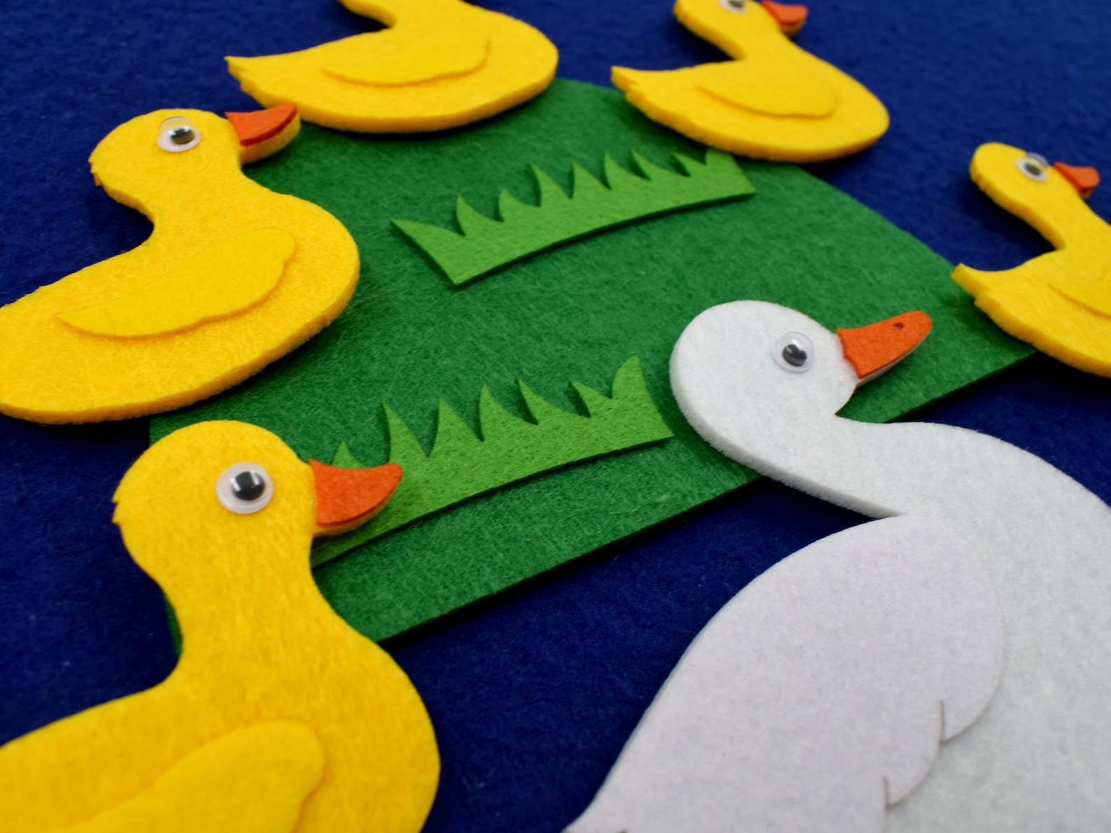 Five Little Ducks - Felt Set / Quiet Book / Kindergarten Game / Kids ...