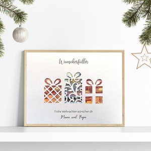 Personalisiertes Geldgeschenk zu Weihnachten