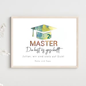 personalisiertes Master Geldgeschenk