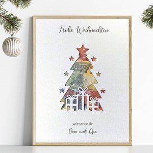 Geldgeschenk Weihnachten, Weihnachtskarte personalisiert