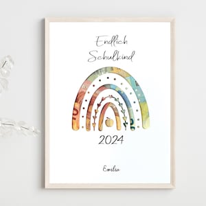 personalisiertes Geldgeschenk zur Einschulung, endlich Schulkind