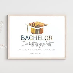 Geldgeschenk zum Bachelor personalisiert