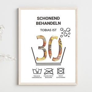 lustiges Geldgeschenk zum 30. Geburtstag Geschenk runder Geburtstag