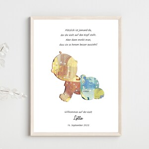 personalisiertes Geldgeschenk Baby zur Geburt