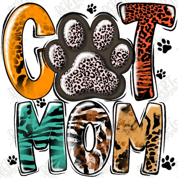 Cat mom png sublimation file motherhood png Mothers Day png mom life quote png cat love mommy png pet mom png sublimation cat mama shirt png