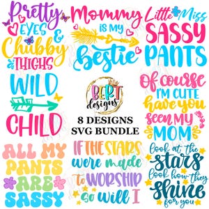 Kinderen bundel Svg Cricut ontwerpen, peuter Svg bundel meisje Quotes Svg, baby meisje Svg Sassy Quotes, schattig meisje Svg grappige gezegden Svg Sassy Svg