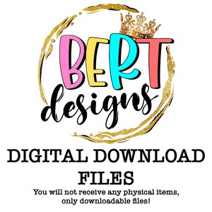 Digital download files, you will not receive any physical items, only downloadable files!