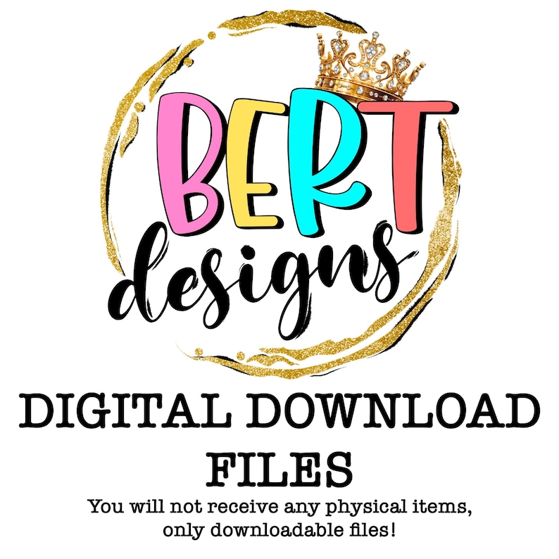 Digital download files, you will not receive any physical items, only downloadable files!