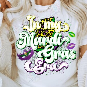 Sublimation png à l'époque du mardi gras, chemise Louisiane rétro Mardi Gras, La Nouvelle-Orléans Png groovy Mardi Gras Carnival Clipart éclair