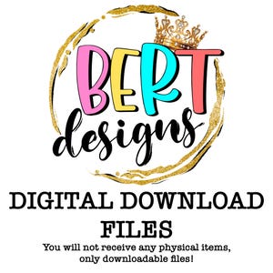 Digital download files, you will not receive any physical items, only downloadable files!