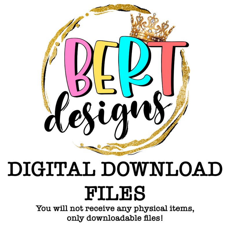 Digital download files, you will not receive any physical items, only downloadable files!