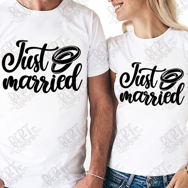 Just married svg cut file for cricut silhouette wedding quote svg design bride and groom saying svg bride shirt svg Mr and Mrs cuttable file