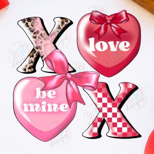 Xoxo Png Conversation Hearts Sublimation Designs, Fiocco Rosso Clipart Abbracci E Baci Png, Valentine Coquette Trending Designs Xoxo Shirt Design