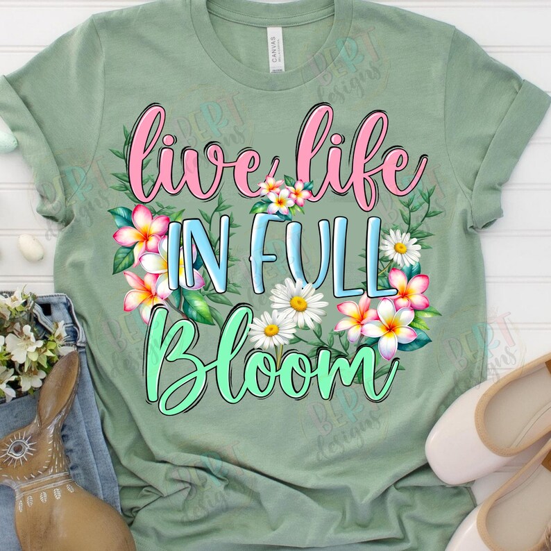 Floral sublimation design
