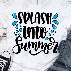 Splash into Summer SVG: Vacation Shirt Design, Beach Life Cut File