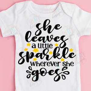 Fichiers découpés Svg pour Cricut, bébé fille citation Silhouette Svg, citations inspirantes, fichiers scintillants
