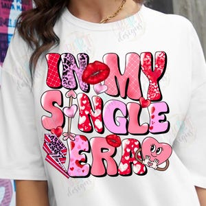 In meiner Single Era Png Sublimationsdesigns, Selbstliebe Png Smiley Herz, Groovy Valentine Retro Bubble Font Trending Designs, Xoxo Png