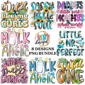 Diseños de sublimación de paquete de niños PNG, paquete de bebé PNG clipart para recién nacidos, sublimación de camisetas de biberón PNG, camiseta de bebé niño recién nacido PNG
