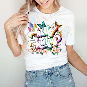 Pastel rainbow text png