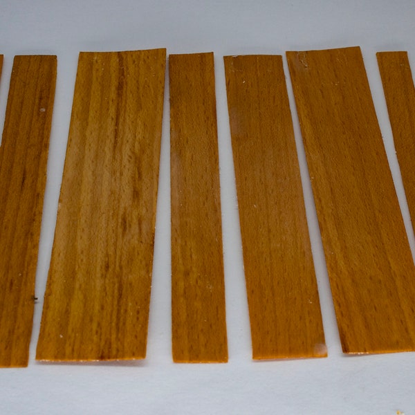 Wooden wicks made to measure, Beech, Ash, Spruce, Cherry, Palisander, Eucalyptus, candle making