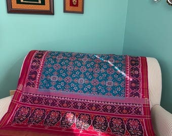 Pure silk Handmade  Semi Double Ikkat  Rajkot Patola.