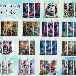 Puede incluir: Un conjunto de 15 dise&ntilde;os diferentes para vasos de sublimaci&oacute;n. Los dise&ntilde;os incluyen una variedad de temas, como el espacio, los animales y la naturaleza. Los dise&ntilde;os est&aacute;n todos en colores brillantes y son perfectos para agregar un toque personal a tus vasos.
