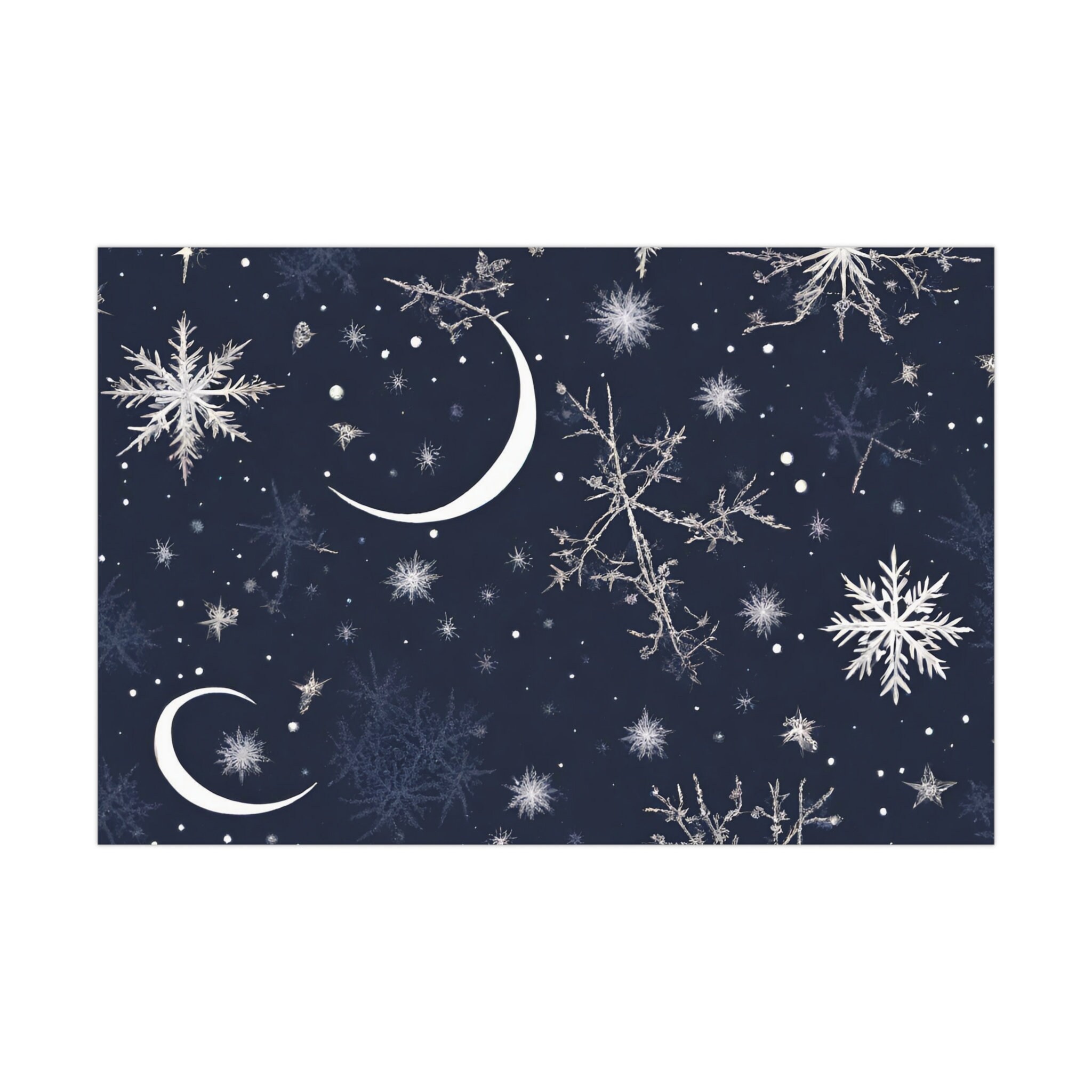 Celestial Gift Wrap, Moon Wrapping Paper for Christmas and Holiday ...