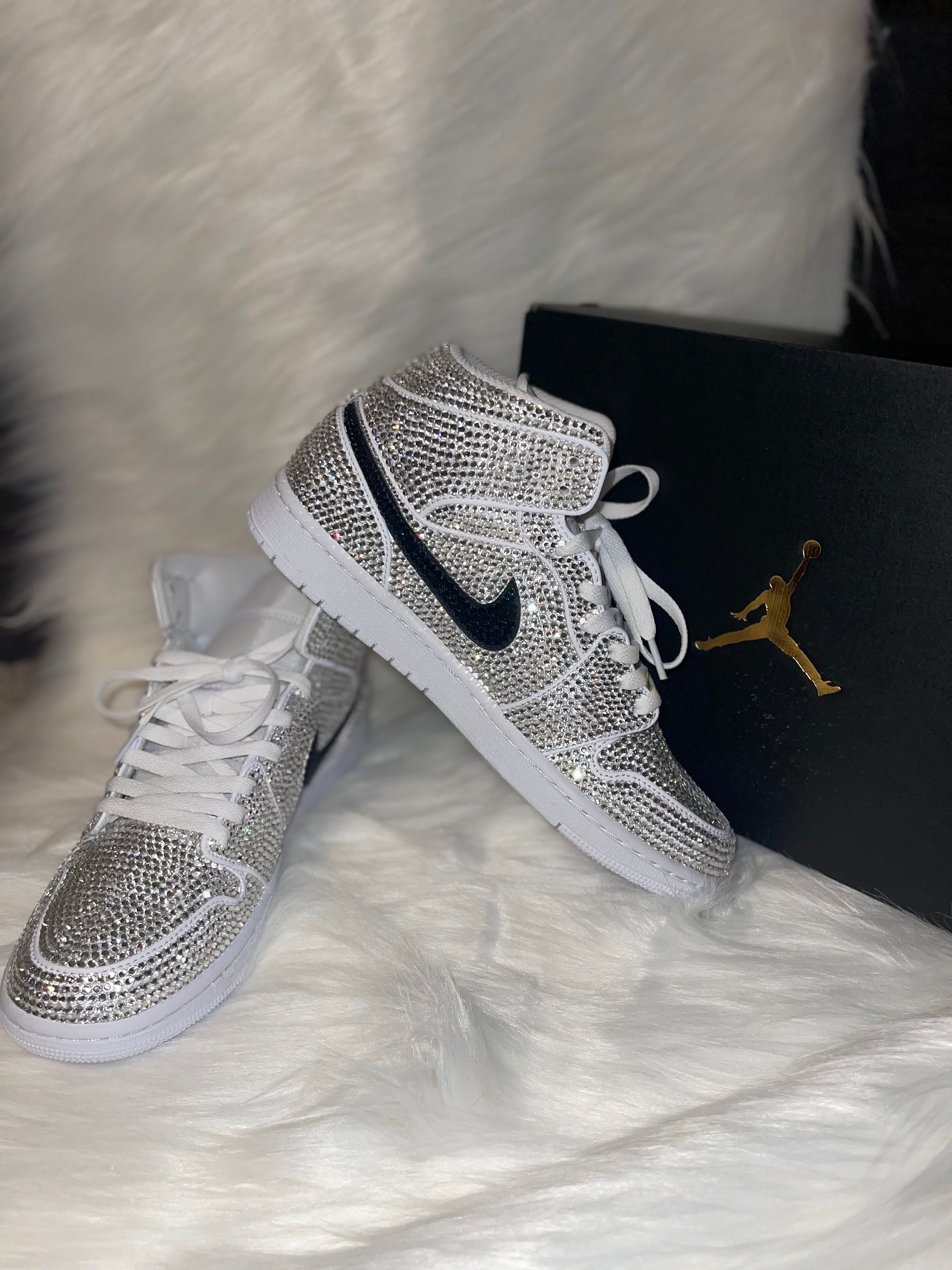 blinged out jordan 1