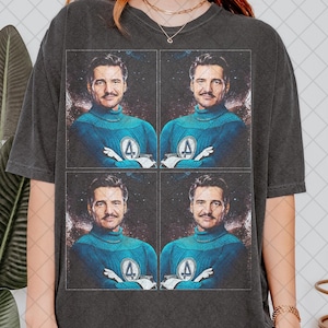 Limited Comfort Colors Pedro Pascal Fantastic Four Vintage T-Shirt, Pedro Pascal Graphic Fan Tee T-Shirt, Gift For Women and Man T-Shirt