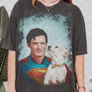 Limited Comfort Colors Clark Kent And Krypto Dog Vintage T-Shirt, Super Dog shirt, cute dog, Popular Movie Tee,Superhero Shirt, Gift for her