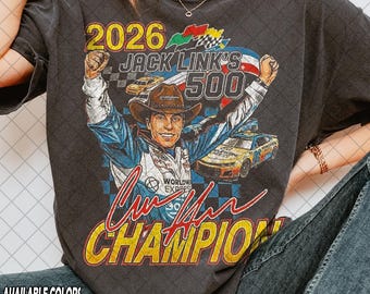 Limited Comfort Colors Carson Hocevar Nascar Racing Shirt, 2026 Champion, Jack Link's 500 Graphic Tee, Gift For Women and Man Unisex Shirt