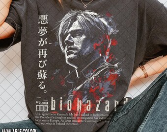 Limited Comfort Colors Biohazard Resident Evil Shirt, Leon Kennedy Fan Tee, Gift For Women and Man Unisex Shirt