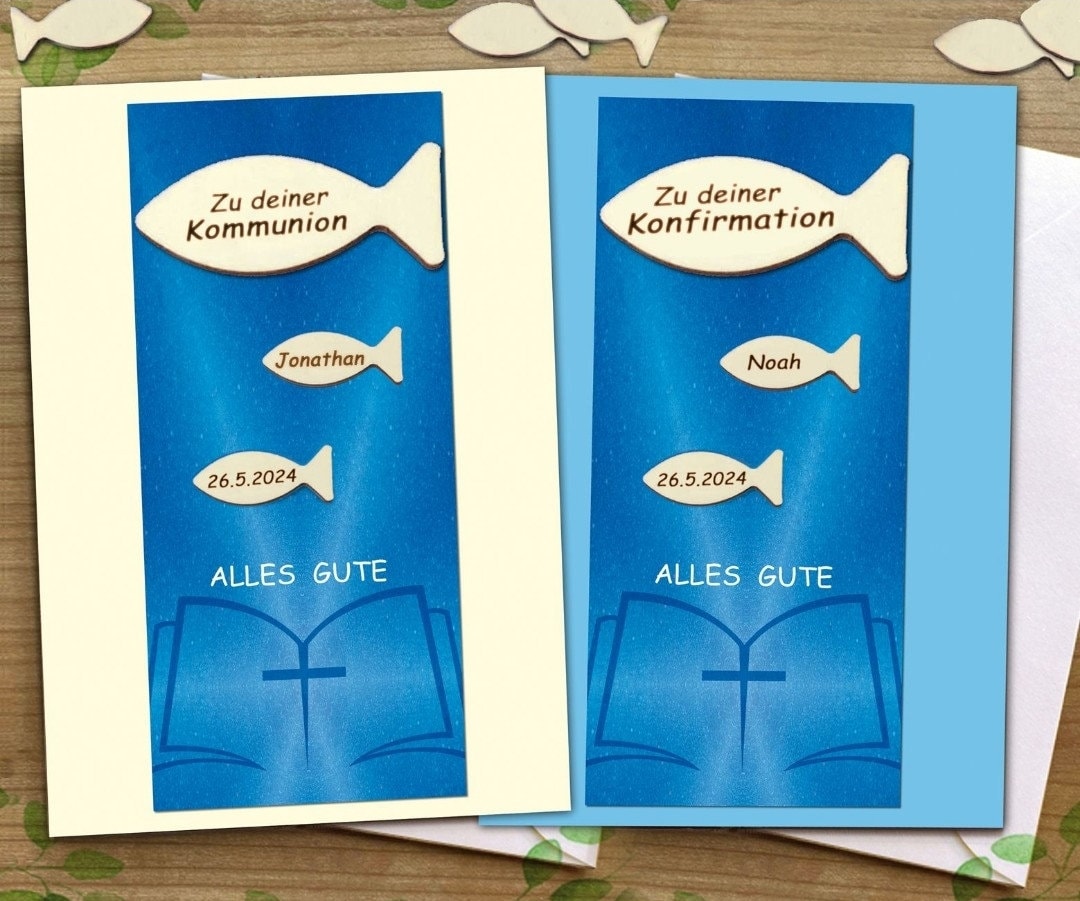 Grußkarten Konfirmation - Unverpackt Plastikfrei - Produktbild-Vorschau 4