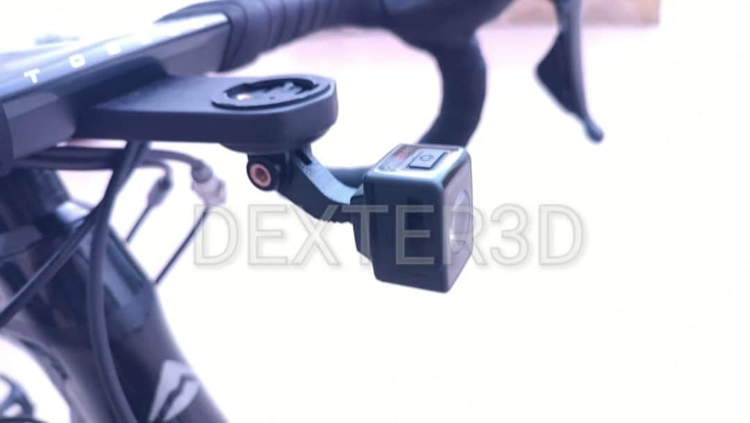 Adattatore doppio attacco doppio in alluminio per GoPro Hero 11/10/9/8/7/6/5 Supporto per computer da bicicletta Custodia per fotocamera Monopiede portatile  44