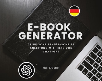 NUEVO, Generador de libros electrónicos, Mensajes de ChatGPT en alemán, Libro electrónico en alemán, Marketing digital, Listo para ti, PLR, MRR, Alemán